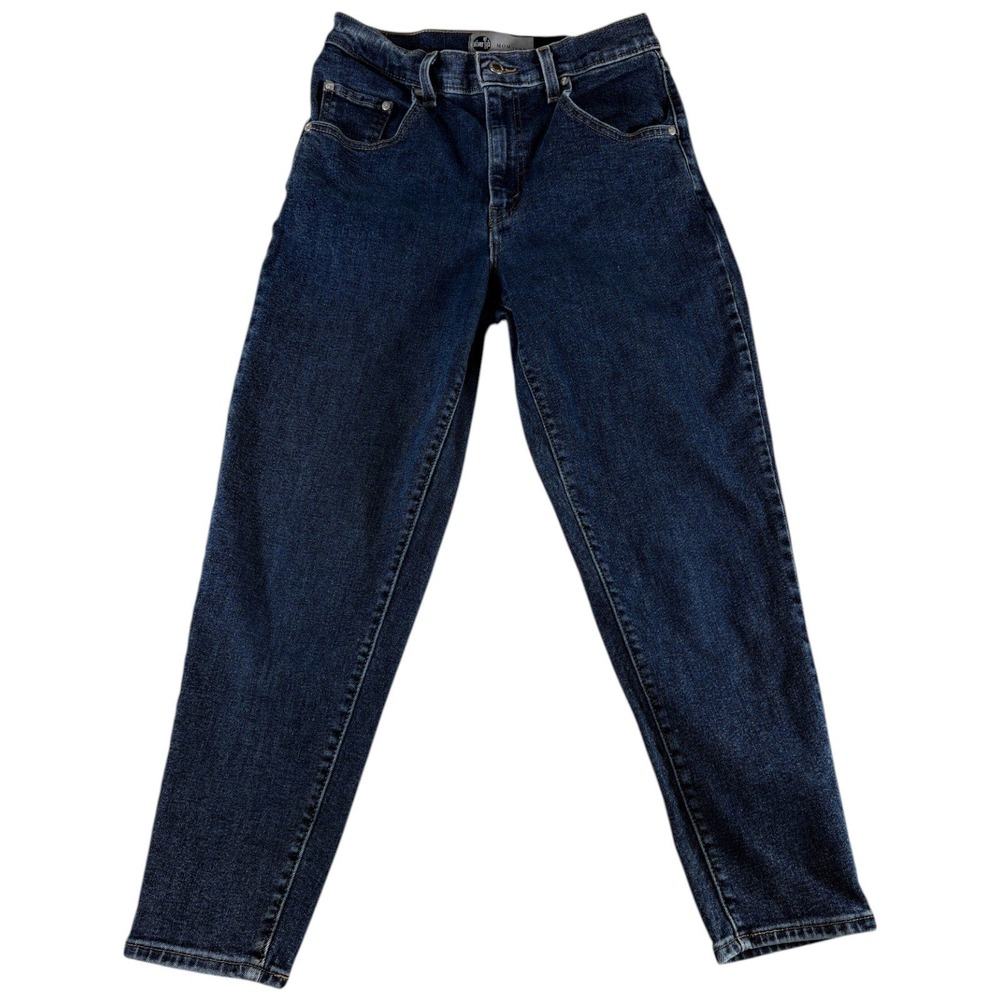 Levi's SilverTab Mom Jeans Womens 28 Blue Denim Dark Wash High Waisted Vintage